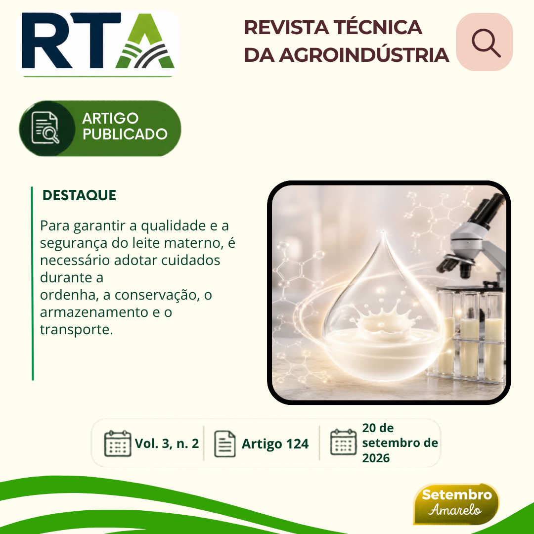 LEITE MATERNO: QUALIDADE, CONSERVAÇÃO E SEGURANÇA